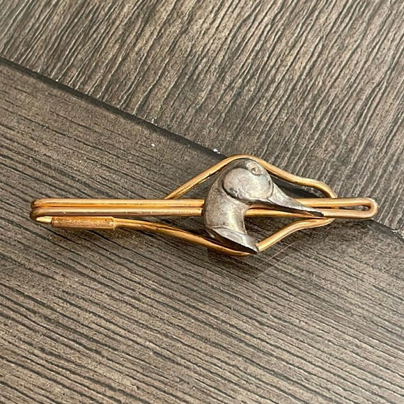 Vintage Men’s Two-tone Duck Head Tie Clip - Picture 14 of 14